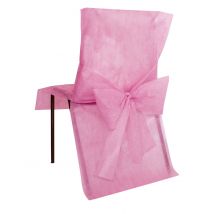 10 premium stoelhoezen roze 50 x 95 cm