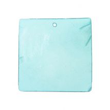 6 turquoise vierkante plaatskaarten