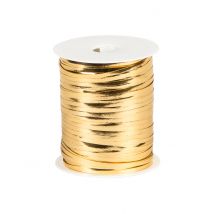 Bolduc glanzend goud 10 mm x 25 m