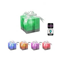 Heldere kerstcadeau decoratie