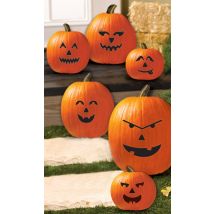 6 Gezichtsdecoraties voor pompoenen