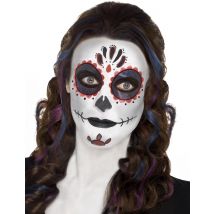 Kleurrijke skeletmake-upset voor volwassenen