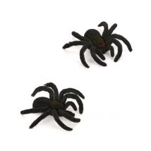 2 spinnen 10 cm voor Halloween