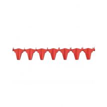 Brandwerende papieren slinger stier rood 4;5 m