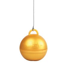 Goudkleurig gewicht helium ballon 35 g