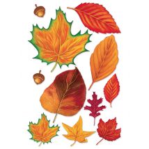 Set van 11 herfstbladeren