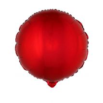 Aluminium ballon rond rood 45 cm