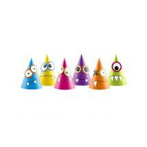 6 Feesthoedjes kleine monsters