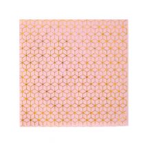 20 koperkleurige papieren servetten 25 x 25 cm