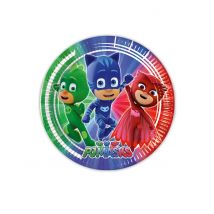 8 Kartonnen borden PJ Masks 23 cm