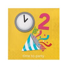 16 Emojions feestpapieren servetten 33 x 33 cm