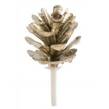 Gouden dennenappel decoratie 4 cm