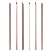 16 Reuzenkaarsen goudroze 18 cm