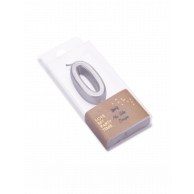Verjaardagskaars cijfer 0 zilver metallic 4;3 cm