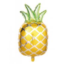 Aluminium ballon ananas metallic 69 x 44 cm