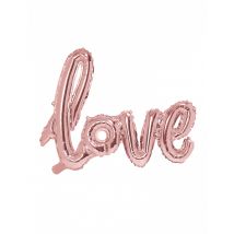 Aluminium ballon love pastelroze 73 x 57 cm