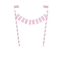 Taarttopper It's a girl roze 25 cm x 22;5 cm