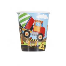 8 constructie kartonnen bekers 270 ml