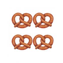 4 Kartonnen pretzels 27 cm