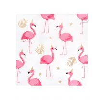 12 Papieren servetten Tropical Flamingo 33 x 33 cm