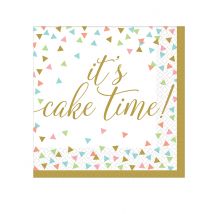 36 Pastelkleurige confetti papieren servetten 33 x 33 cm