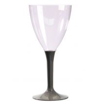 10 Taupe wijnglazen 160 ml