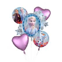 Folieballontros met 5 balonnen Frozen 2
