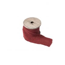 Terracotta katoenen gaasband 4,5 cm x 3 m