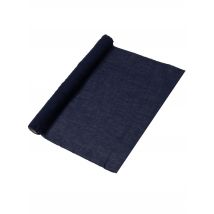 Marineblauwe mousseline tafelloper 48 cm x 5 m