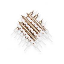 6 Kaarsen goudkleurige sterren 7;5 cm