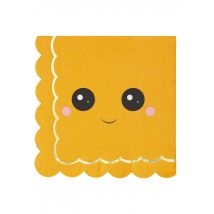 16 zoete pompoen papieren servetten 33 x 33 cm