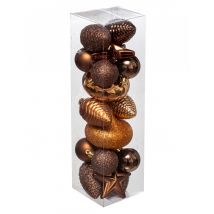 Bronzen boomdecoratieset 18-delig