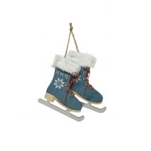 Boomhanger blauwe schaatsen 9 cm
