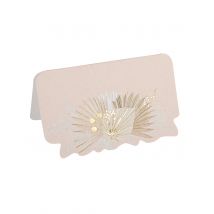 8 Boho blush en gouden plaatskaarten 8 x 4,7 cm