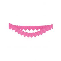 2 roze hart papieren slingers 2 m