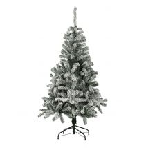 Luxe kunstboom met sneeuweffect 210 cm