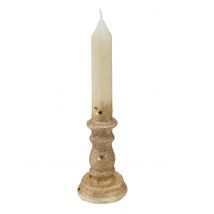 Goud en witte kaars 20 cm