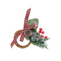 2 traditionele kerst servetringen 9 cm