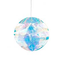 Origami iriserende diamanten hangende bal 20 cm