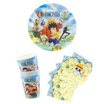 One Piece feestservies Manga kleurrijk
