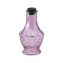 Klein paars glazen flesje 11,5 cm