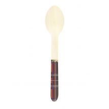 8 kersttartan houten lepels