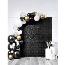 Zwart achtergrondpaneel 30 x 30 cm