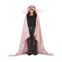 Angel fleece plaid met capuchon voor kinderen Lilo + Stitch