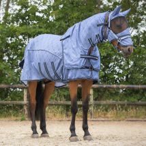 Chemise anti-mouches QHP Collection avec couvre-cou et ca...