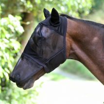 Euroriding Fly Mask Comfort with Ears, Zipper, and Nose C...