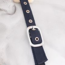 HorSeven Licol avec fausse fourrure - bleu marine