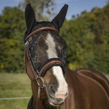 Equithème Masque anti-mouche pour entrainement - Noir