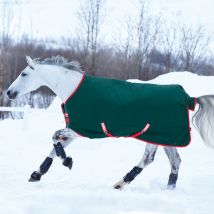 Horseware Rambo Original Turnout Heavy 400g - Vert/Rouge