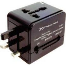 Phoenix Technologies PHUNIVERSALCHARGER cargador de dispositivo móvil Interior Negro